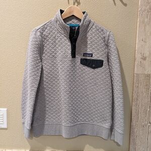 Patagonia women's organic cotton quilt T snap pullover size S